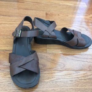 Kork-Ease Myrna Dark Brown Leather Sandal